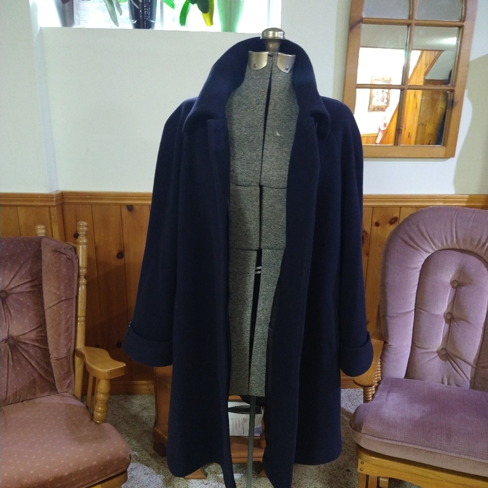 Size 12 Lorne Mitchel pure virgin rolling cashmere dress jacket - Picture 2 of 16